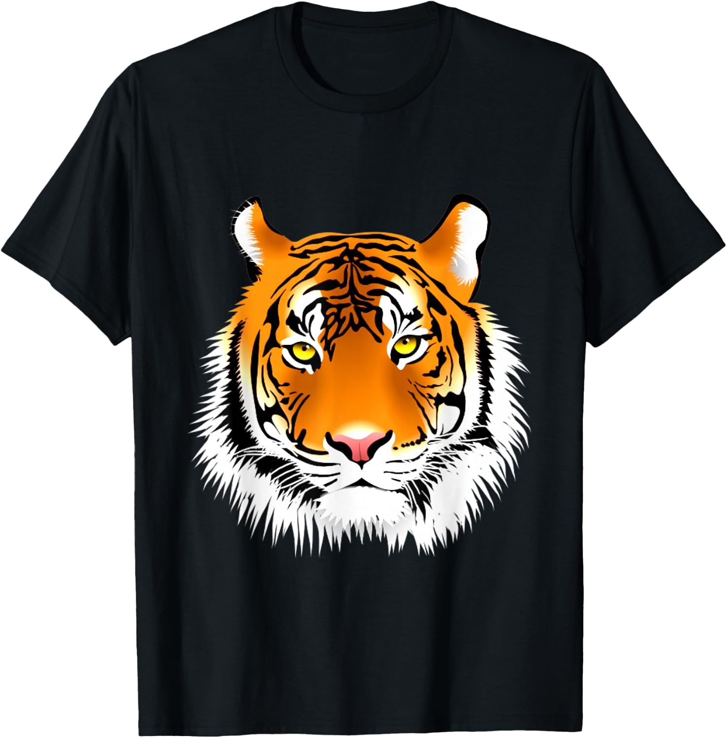Tiger Head Design , Women, Boys & Girls T-Shirt - T-Shirt | Black