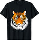 Tiger Head Design , Women, Boys & Girls T-Shirt - T-Shirt | Black