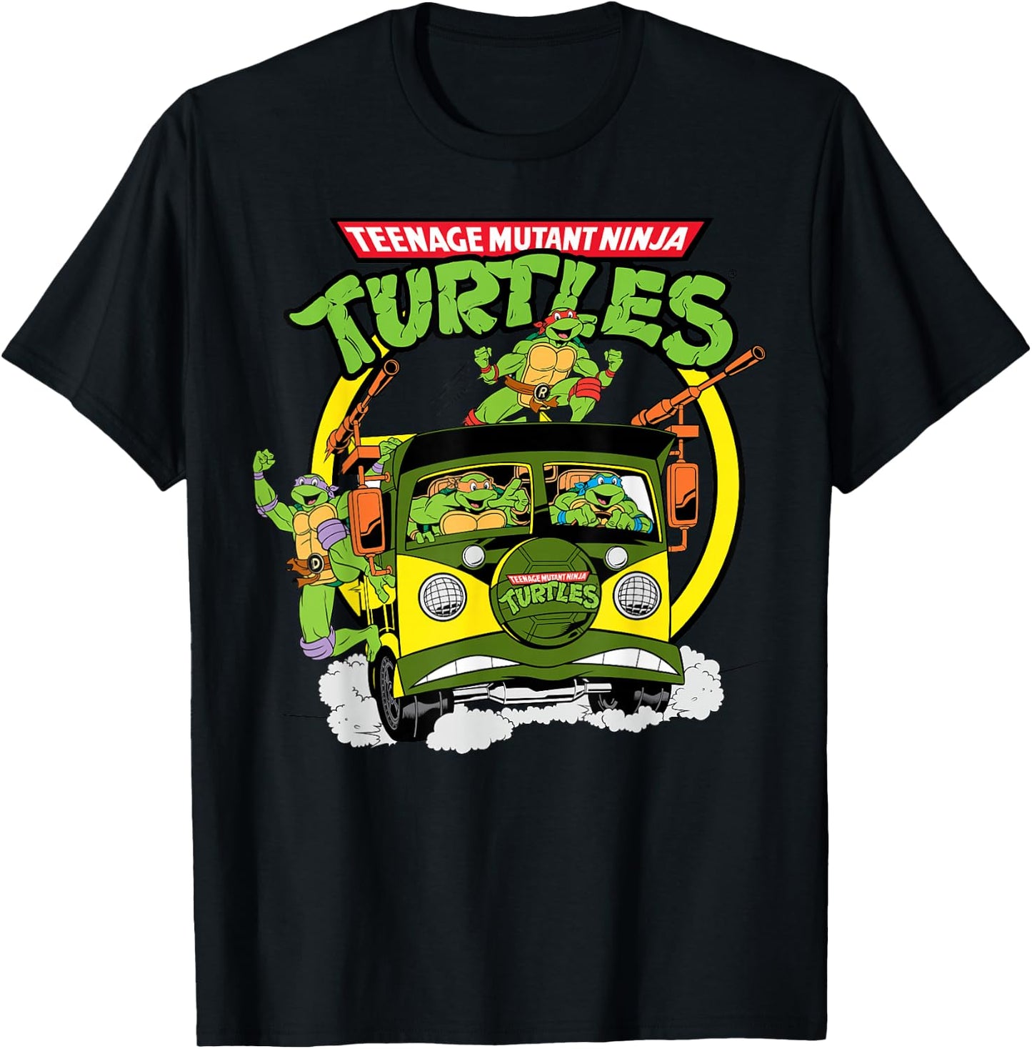 Teenage Mutant Ninja Turtles Truck Speeding T-Shirt - T-Shirt | Black