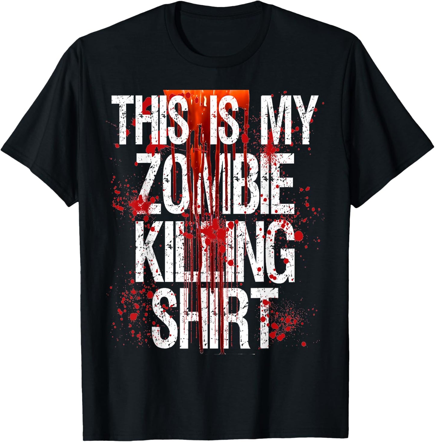 Halloween Gift Shop This Is My Zombie Killing Shirt T-Shirt - T-Shirt | Black