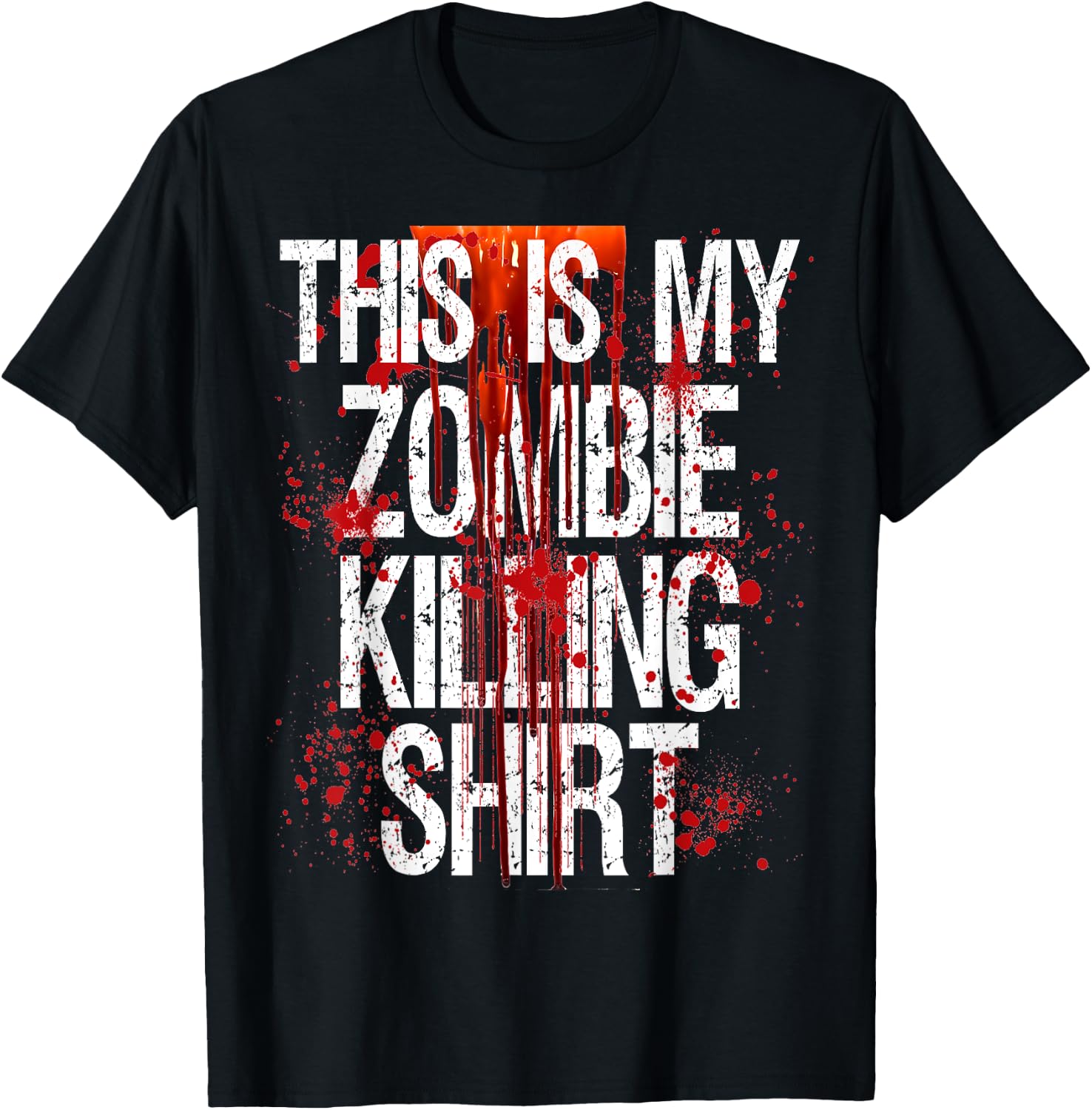 Halloween Gift Shop This Is My Zombie Killing Shirt T-Shirt - T-Shirt | Black