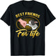 Bestfriends for Lifes Boston Terrier Dog Mom Dog Dad Funny T-Shirt - T-Shirt | Black