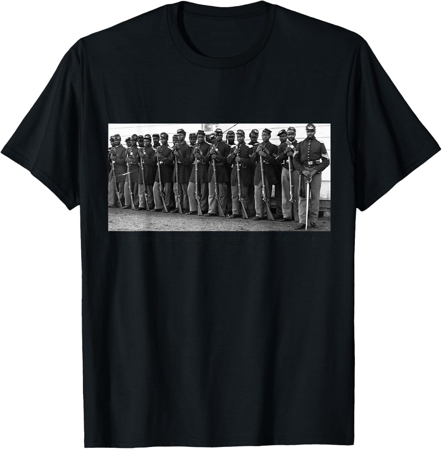 US Civil War Legacy All Black Regiment T-Shirt - T-Shirt | Black