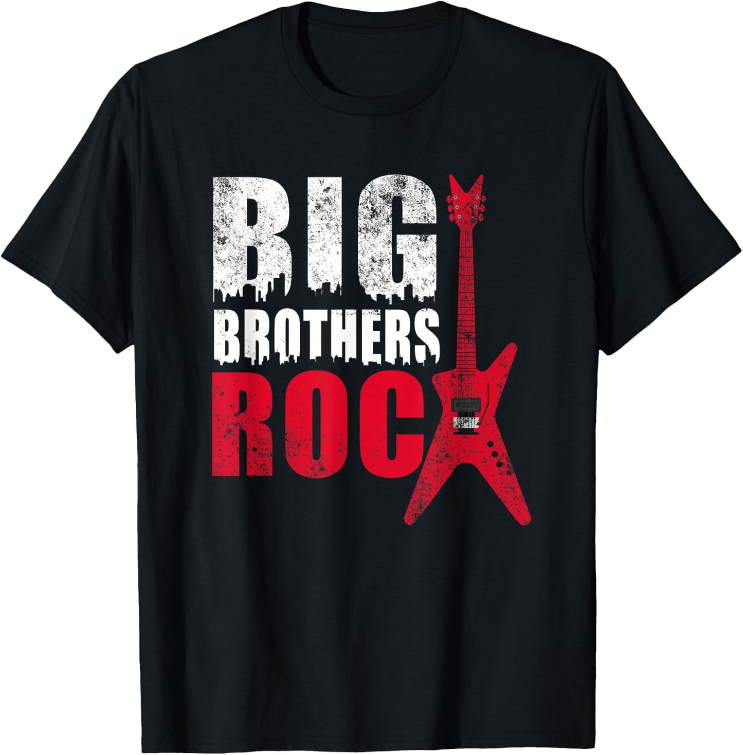 Big Brothers Rock Shirt - Toddler & Adult Big Brother Gift T-Shirt - T-Shirt | Black