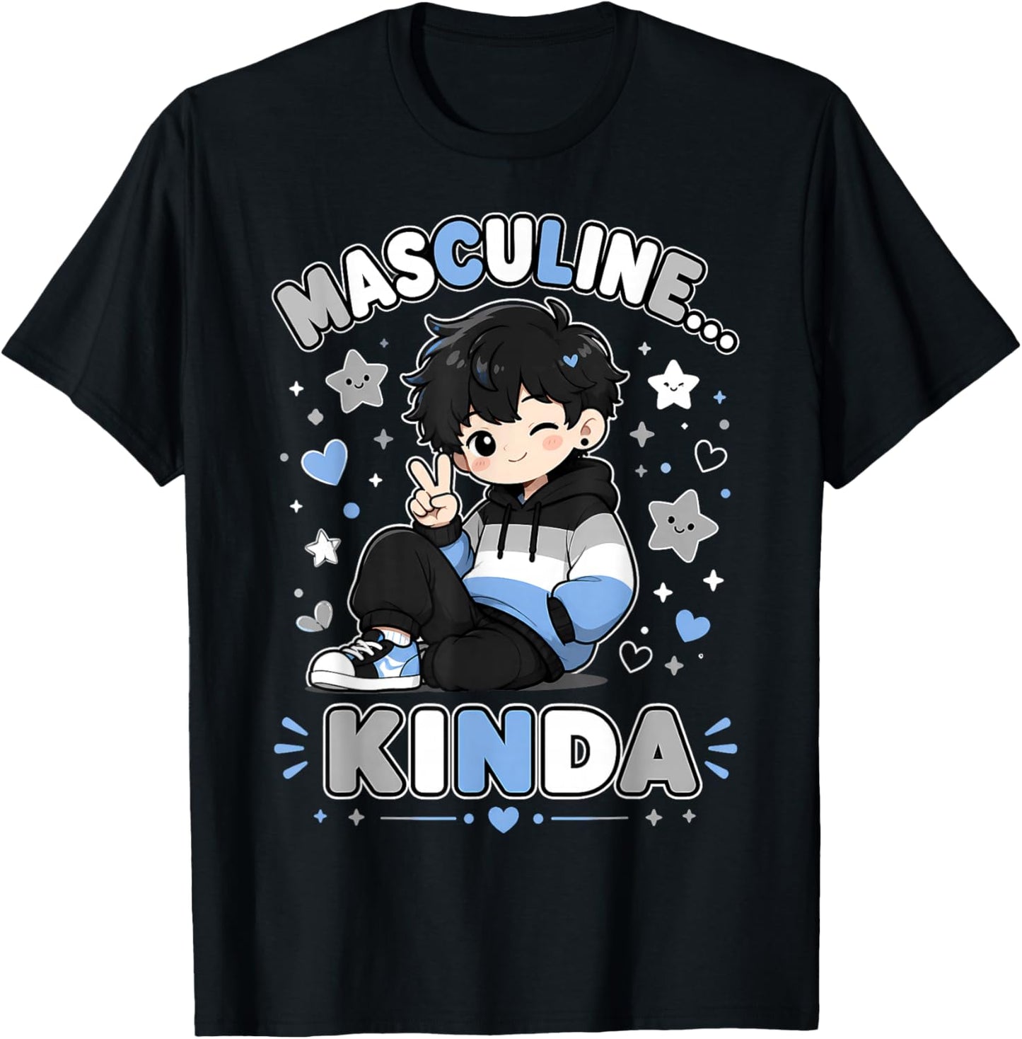 Funny Demiboy T-Shirt - T-Shirt | Black