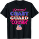 Proud US Coast Guard Cousin US Flag Dog Tag Military Family Women Kids T-Shirt - T-Shirt | Black