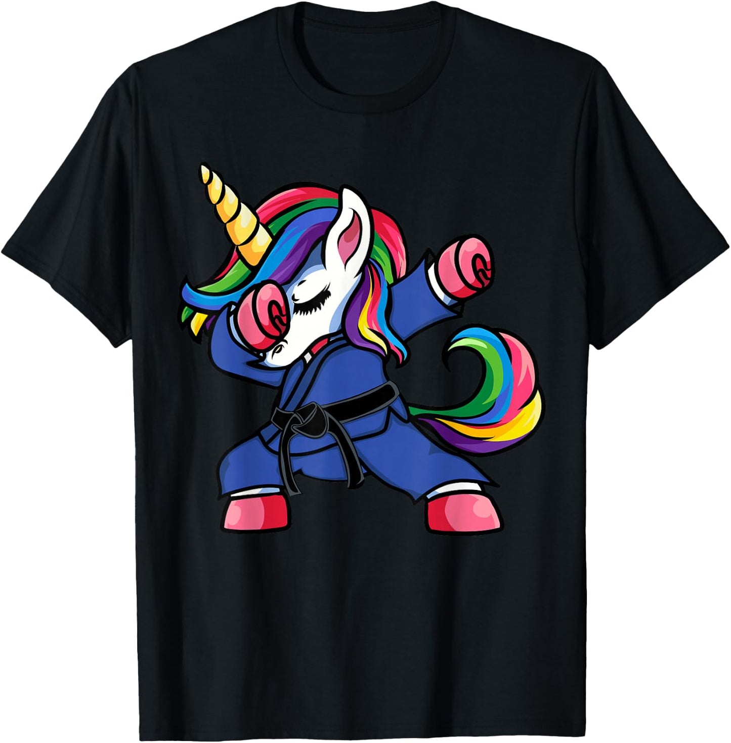 Dabbing Unicorn Brazilian Jiu Jitsu Mom , BJJ Women Girls Small T-Shirt - T-Shirt | Black