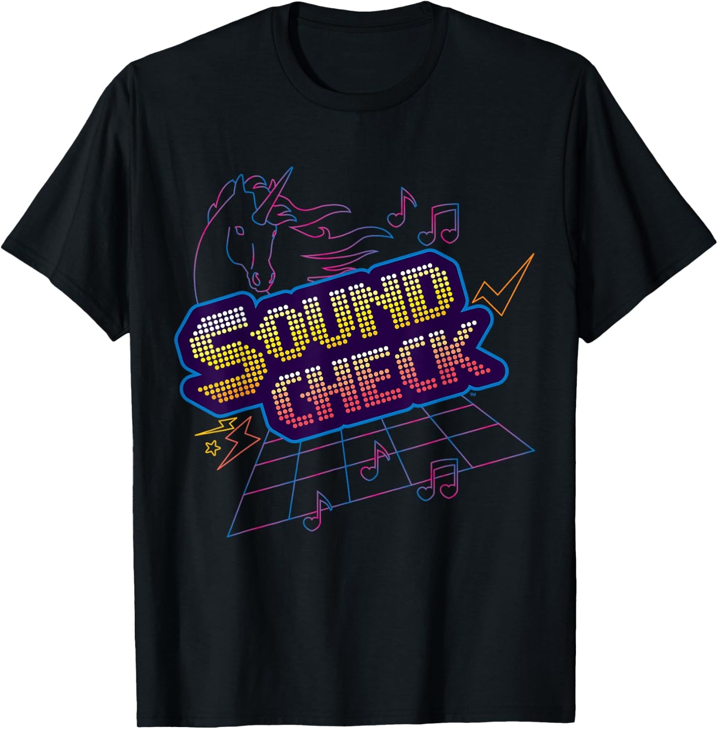 Odd Squad Soundcheck Band Unicorn Dance Floor Shirt T-Shirt - T-Shirt | Black