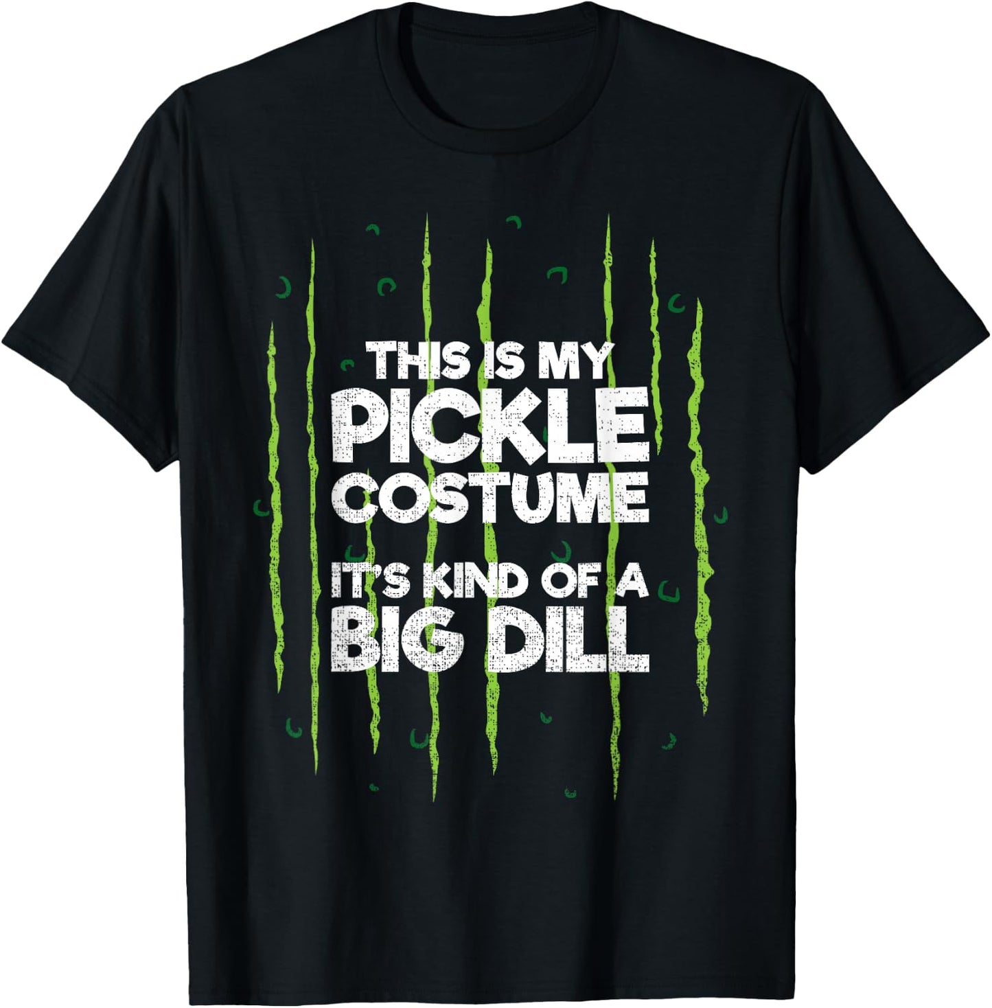 This Is My Pickle Costume Dill Halloween Food Lazy Costume T-Shirt - T-Shirt | Black