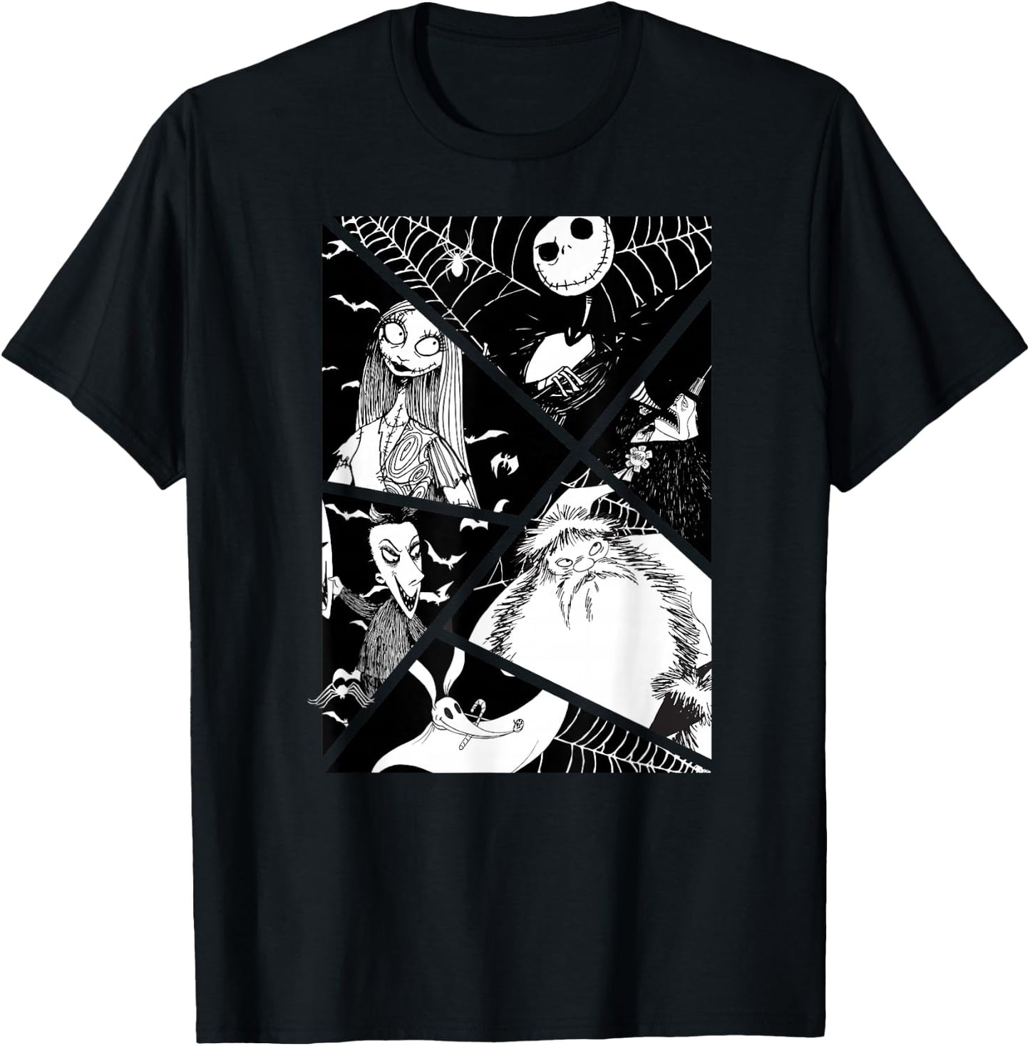 The Nightmare Before Christmas - Jack Sally Santa Lock Zero T-Shirt - T-Shirt | Black