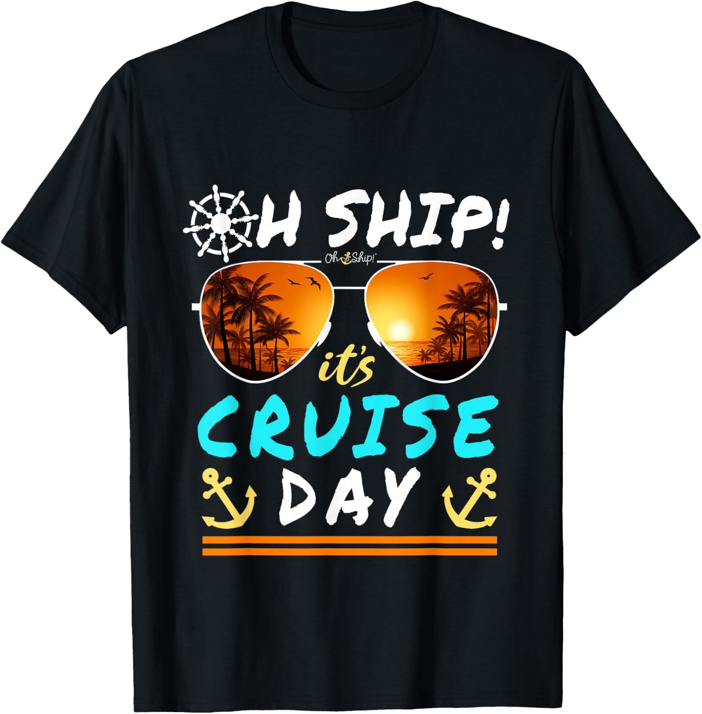 Cruise Wear It's Cruise Day Matching Group Cruise - -Adults & Kids, Black, Small, Short Sleeve T-Shirt - T-Shirt | Black