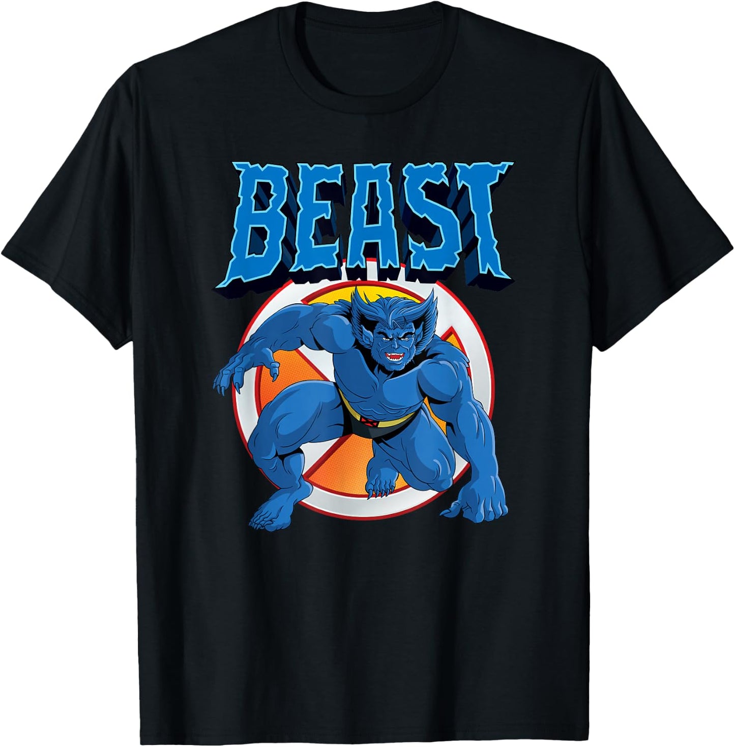 Marvel X-Men Beast Retro 90s T-Shirt - T-Shirt | Black