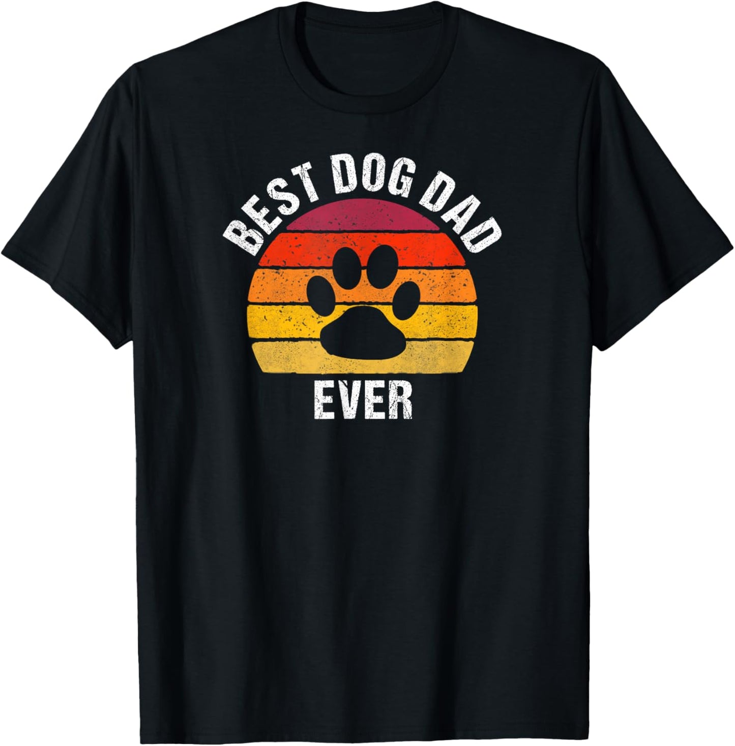 Best Dog Dad Ever Funny Dog Lover T-Shirt - T-Shirt | Black