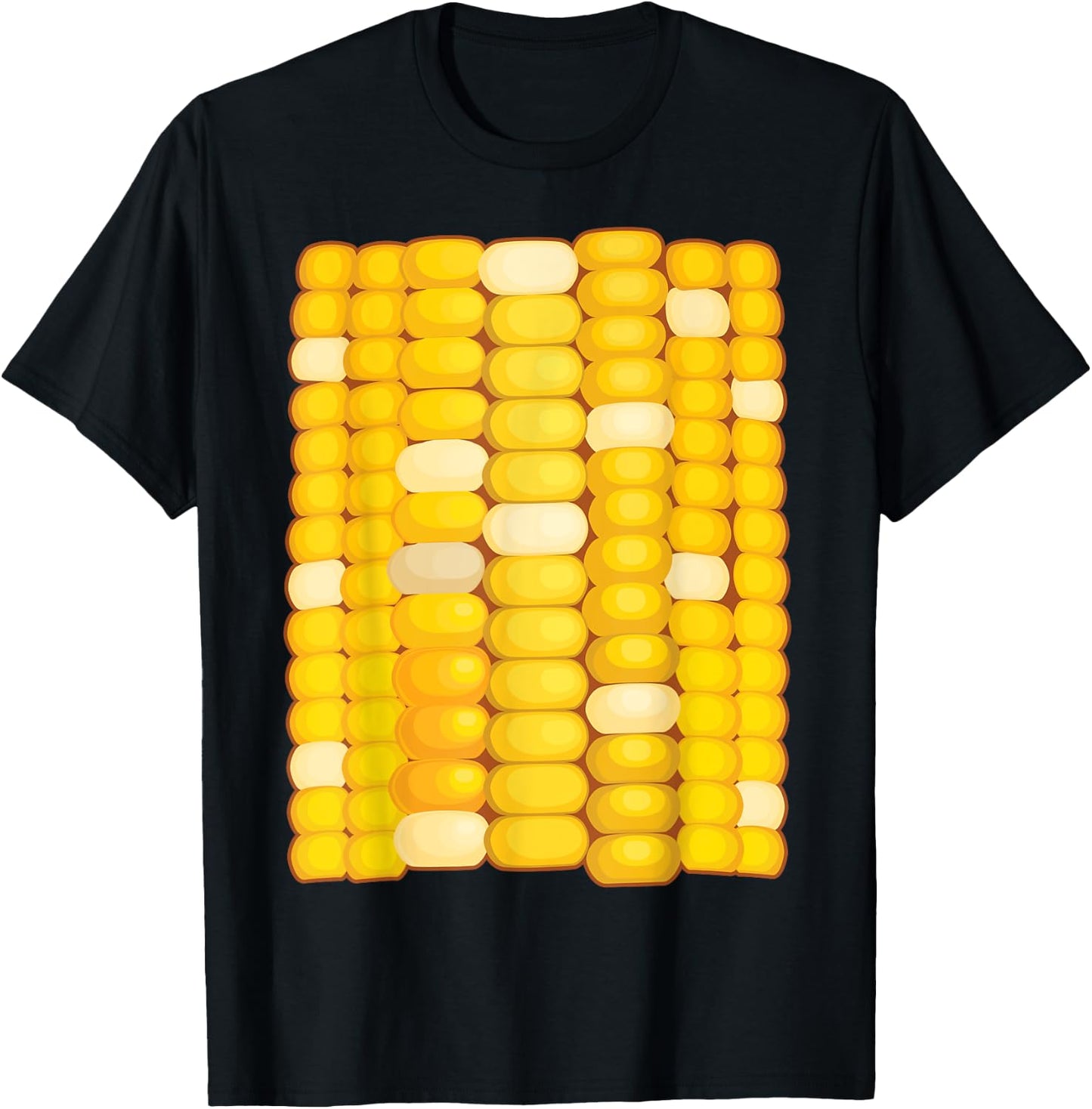 Corn Costume Halloween Shirt | Cool Food Dress-Up Gift T-Shirt - T-Shirt | Black