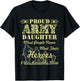 Proud Army Daughter T-Shirt - T-Shirt | Black