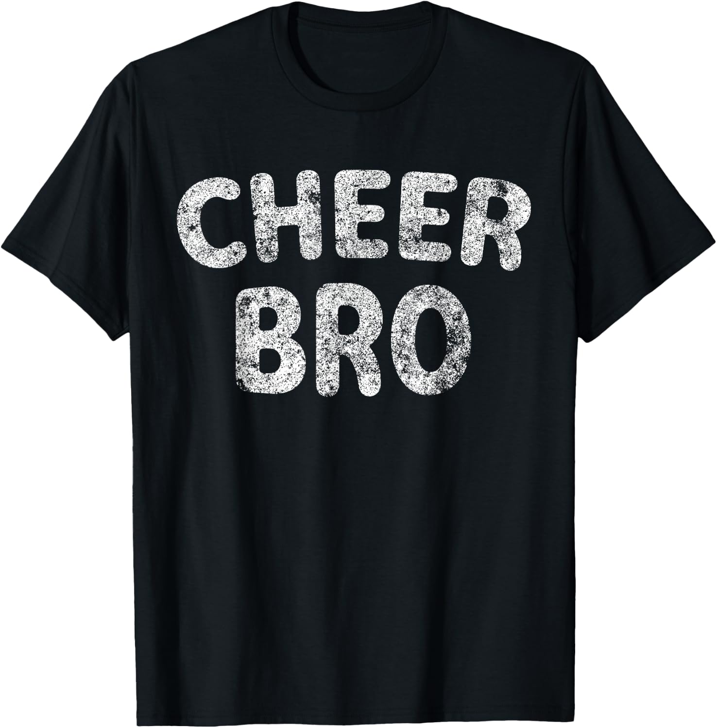 Cute Sibling Day Gift Funny Cheer Bro T-Shirt - T-Shirt | Black