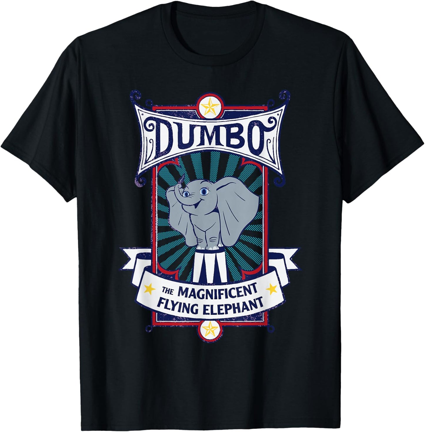 Dumbo - Magnificent Flying Elephant T-Shirt - T-Shirt | Black