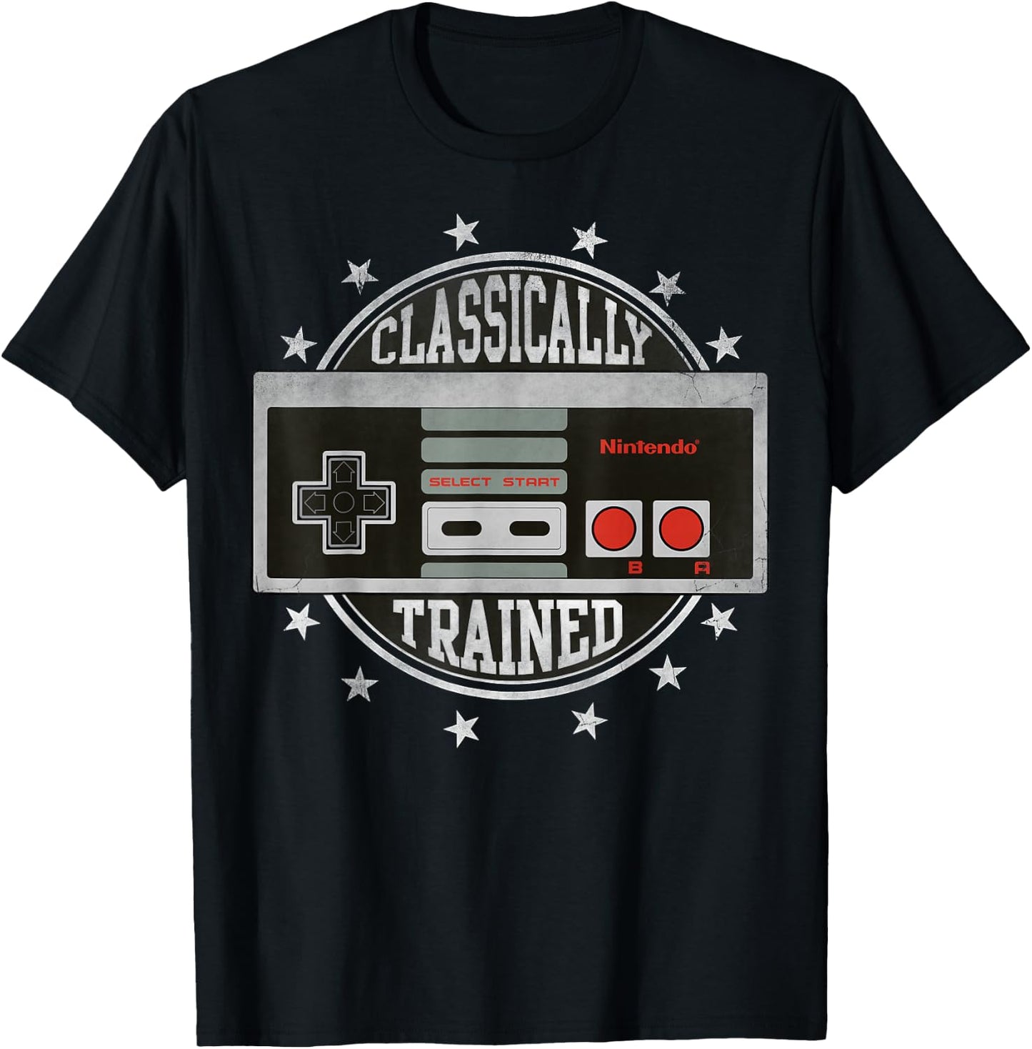 Nintendo NES Controller Classically Trained Graphic Small T-Shirt - T-Shirt | Black