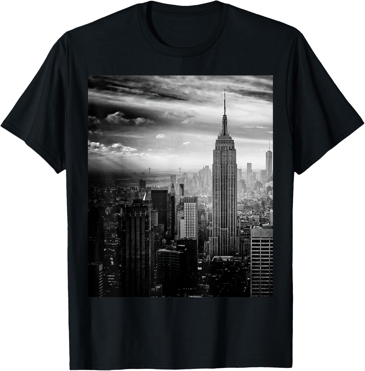 Beautiful New York City Landscape Photograph T-Shirt - T-Shirt | Black