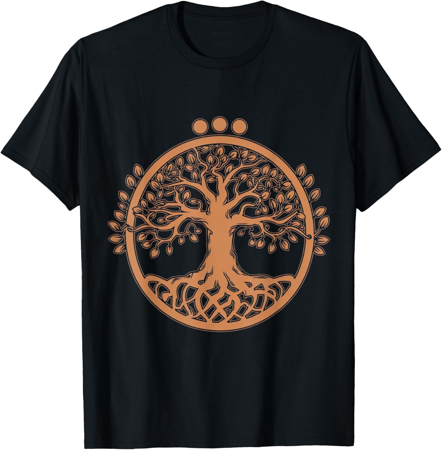 Tree Yggdrasil Viking Celtic Norse Life Symbol T-Shirt - T-Shirt | Black