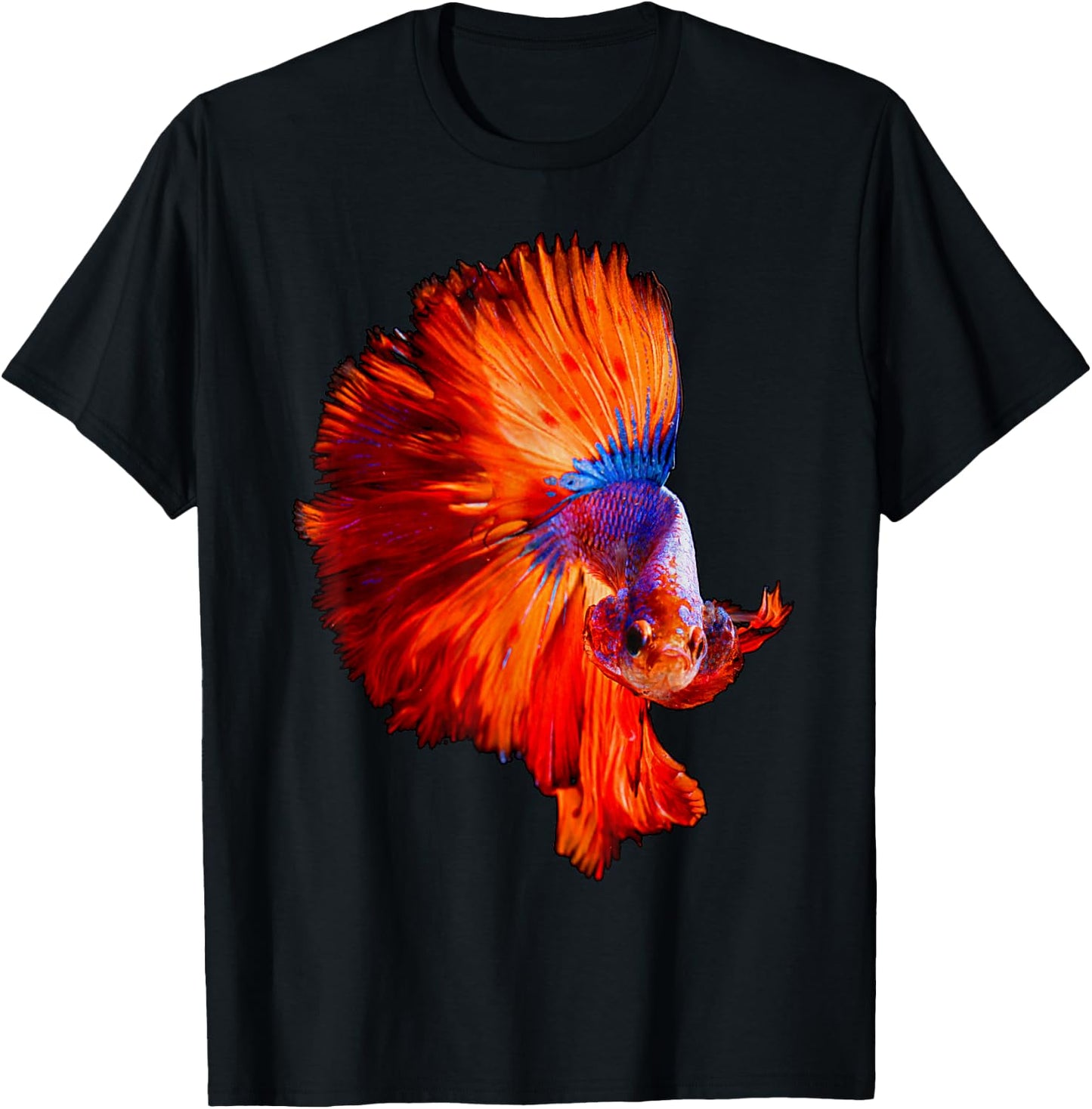 Betta Exotic Pet Fish , Women, Kids & Teens T-Shirt - T-Shirt | Black