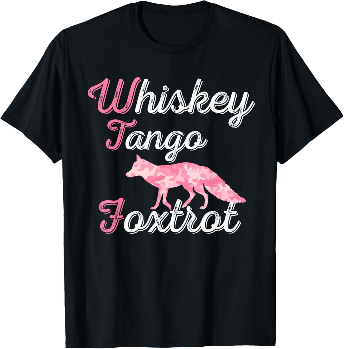 Whiskey Tango Foxtrot Military Fun WTF Quote T Shirt T-Shirt - T-Shirt | Black