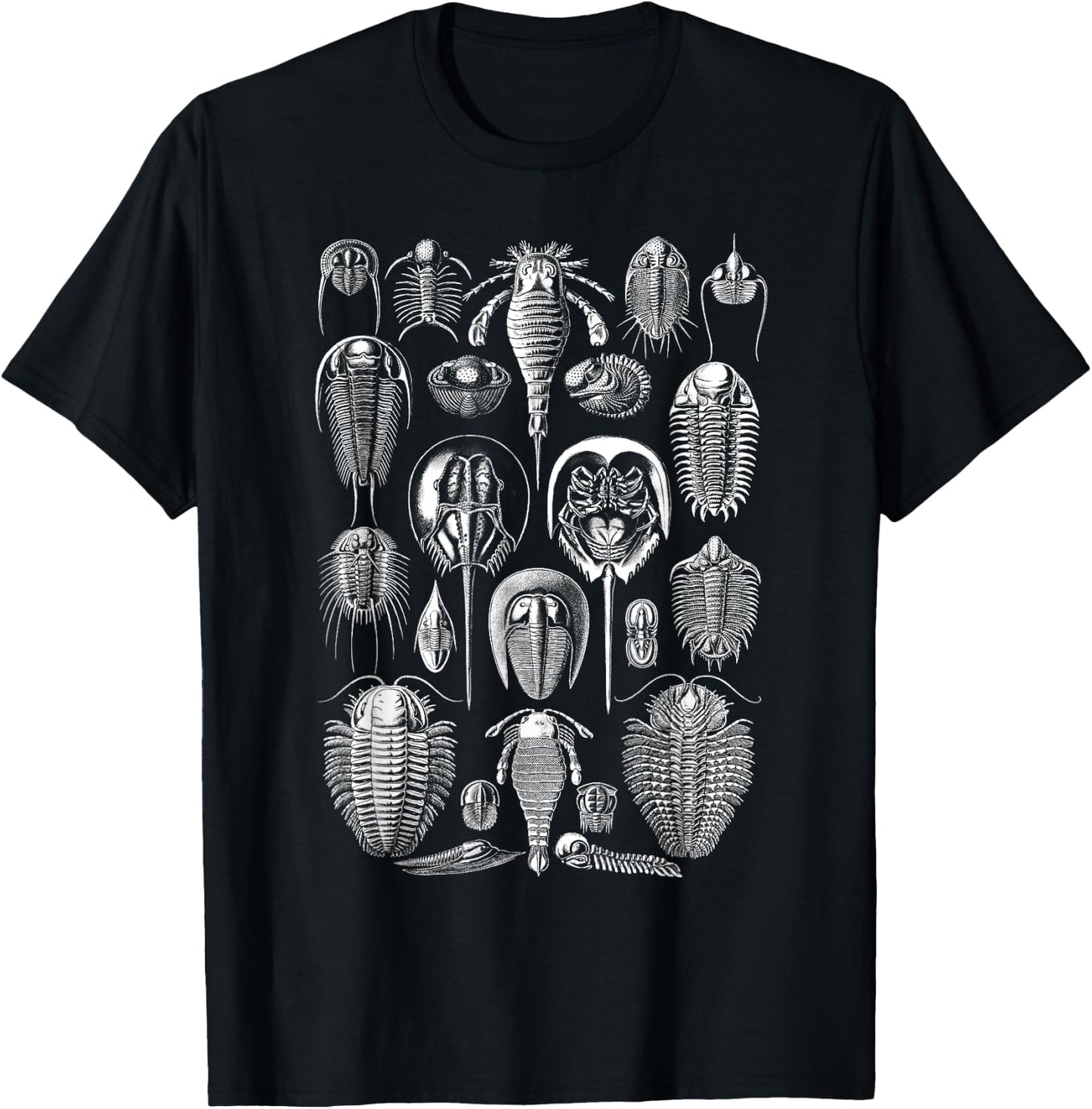 Vintage Haeckel Aspidonia Limulus Horseshoe Crabs 3XL Black T-Shirt - T-Shirt | Black