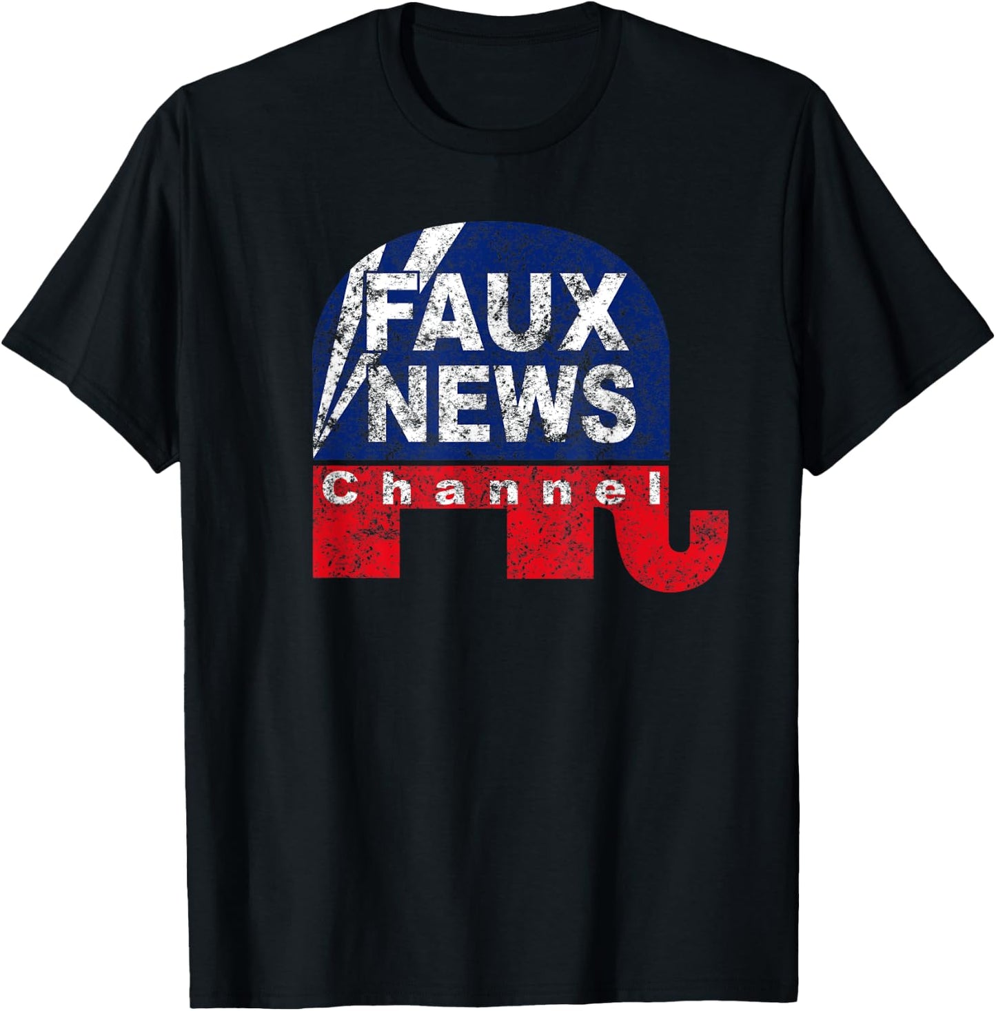 FAUX News shirt - FAKE News T-Shirt - T-Shirt | Black