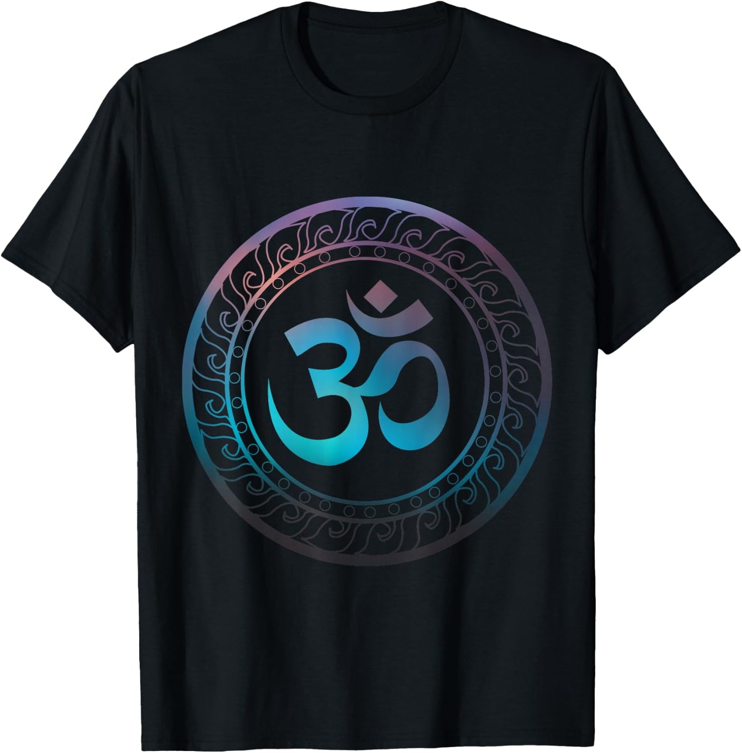 Om Ohm Aum Symbol Spiritual Yoga Gift T-Shirt - T-Shirt | Black