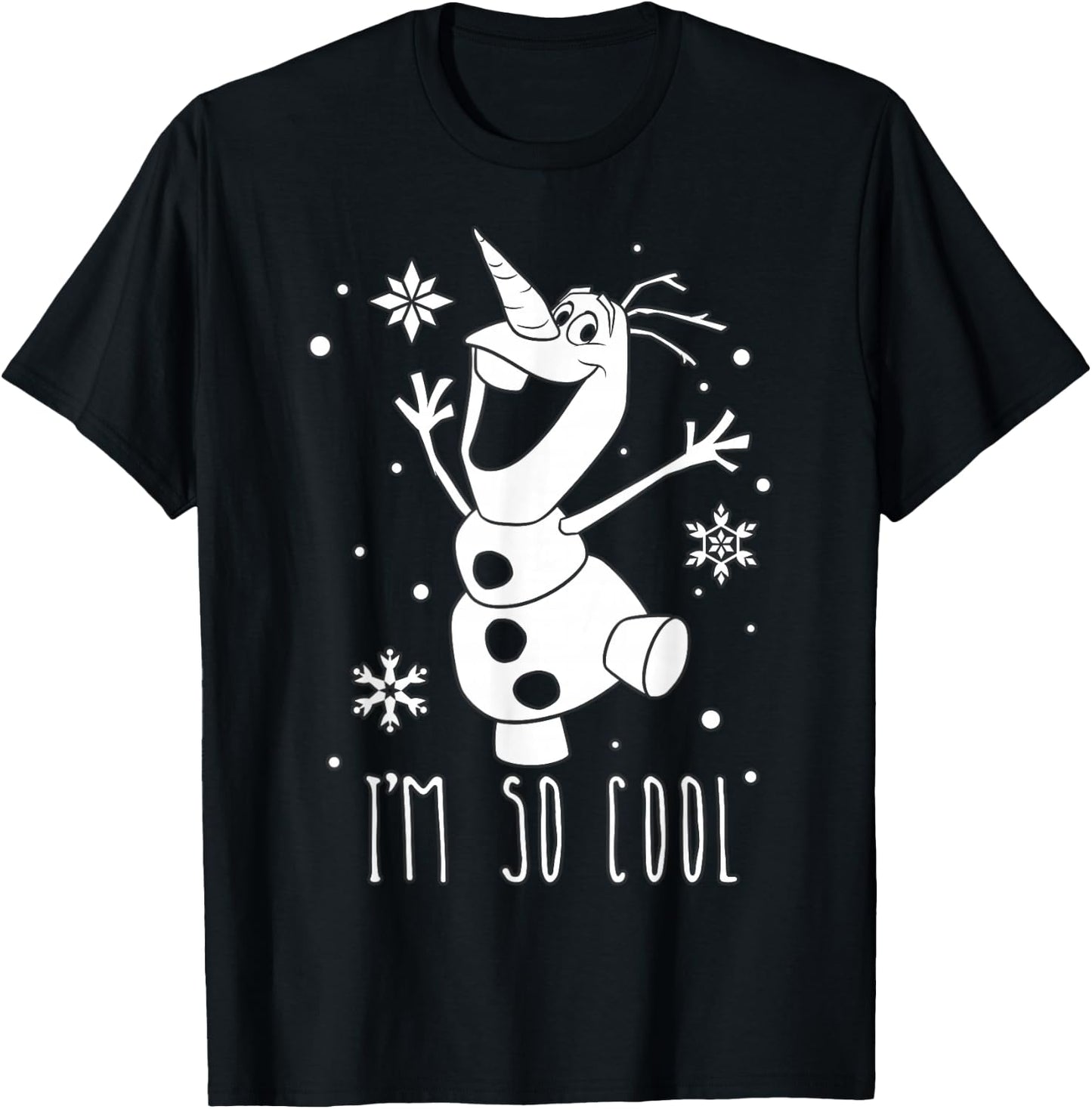 Disney Frozen Olaf I'm So Cool Dancing Graphic T-Shirt - T-Shirt | Black
