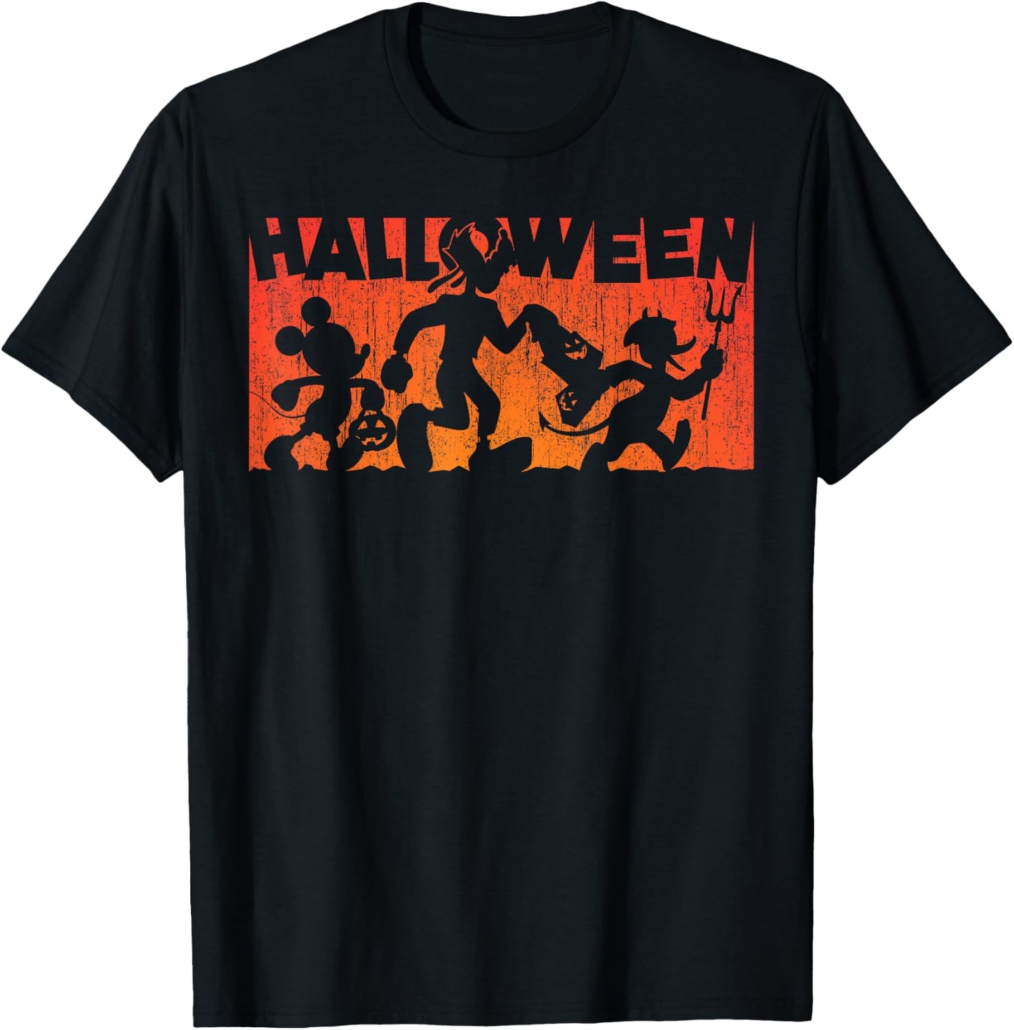 Disney - Mickey Mouse and Friends Halloween Walk T-Shirt - T-Shirt | Black