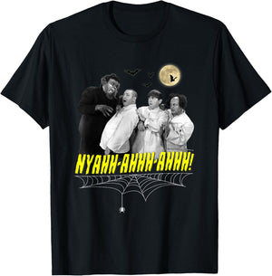 TTS- The Three Stooges NYAHH-AHHH-AHHH! Halloween T-Shirt - T-Shirt | Black