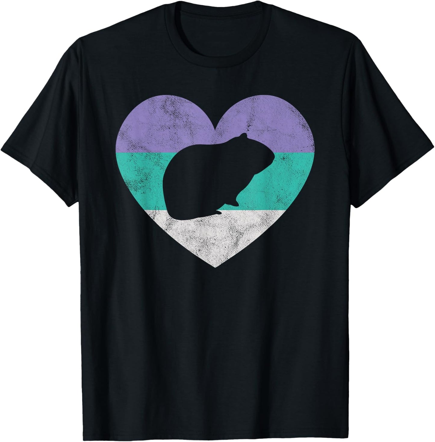 Guinea Pig Gift Shirt & Girls Retro Cute T-Shirt - T-Shirt | Black