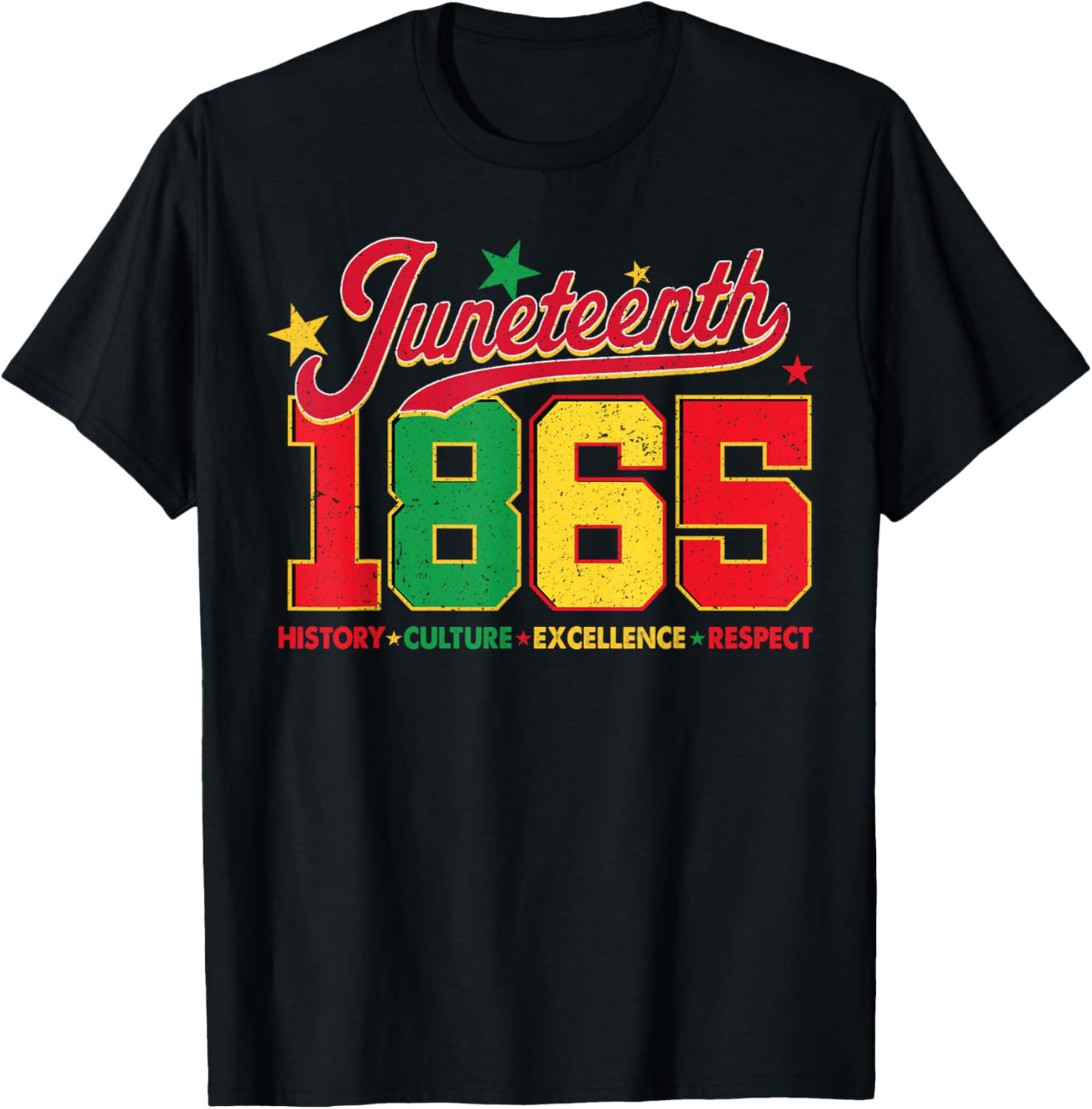 Juneteenth 1865 Black History Culture Excellence Respect T-Shirt - T-Shirt | Black