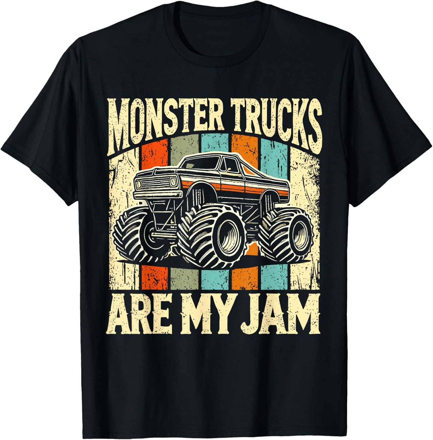 Monster Trucks Birthday Party Monster Truck T-Shirt - T-Shirt | Black