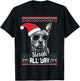 Sleigh all Day Funny Australian Cattle Dog Christmas T-Shirt - T-Shirt | Black