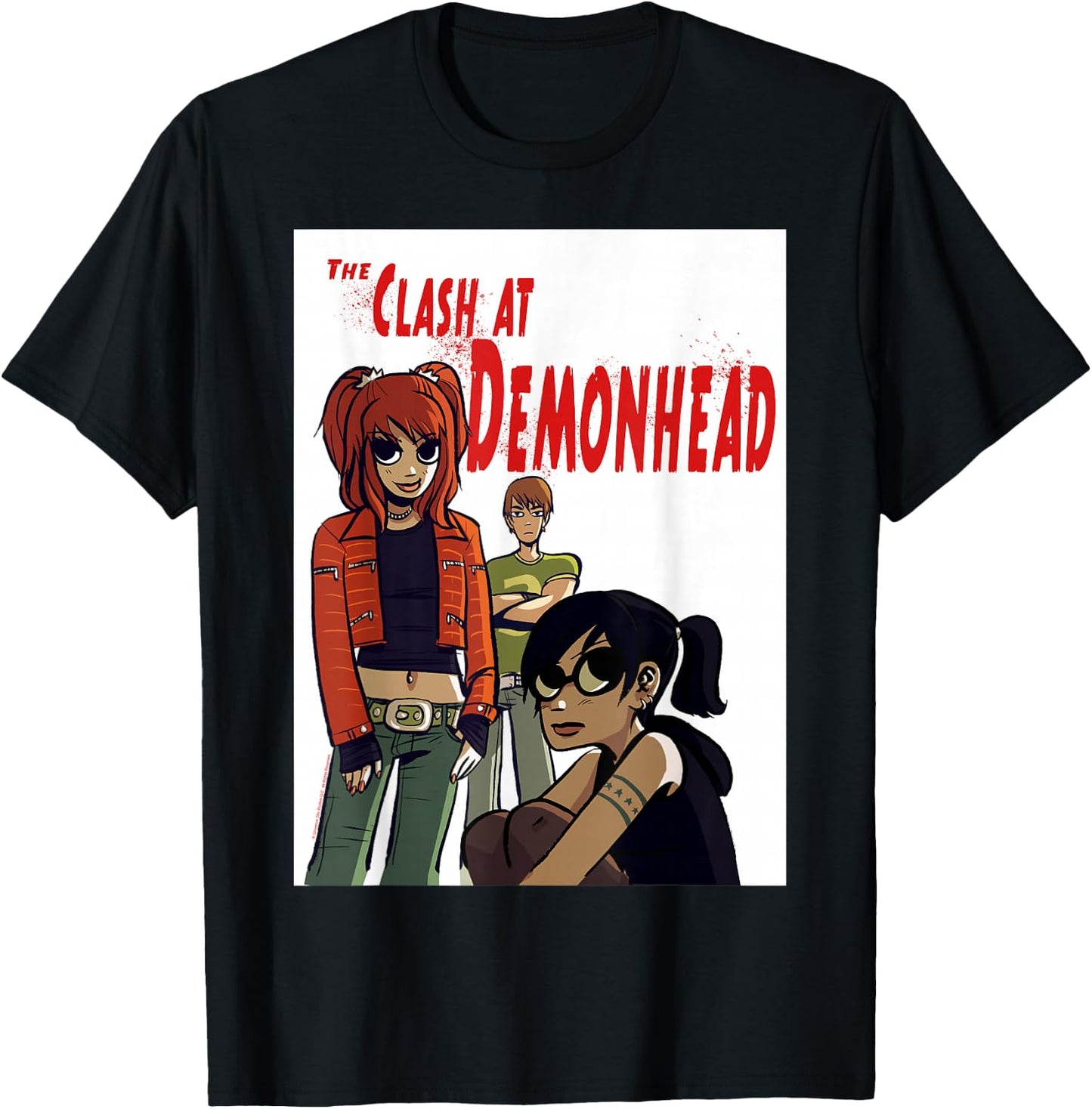 Scott Pilgrim Vs. The World The Clash at Demonhead Band T-Shirt - T-Shirt | Black