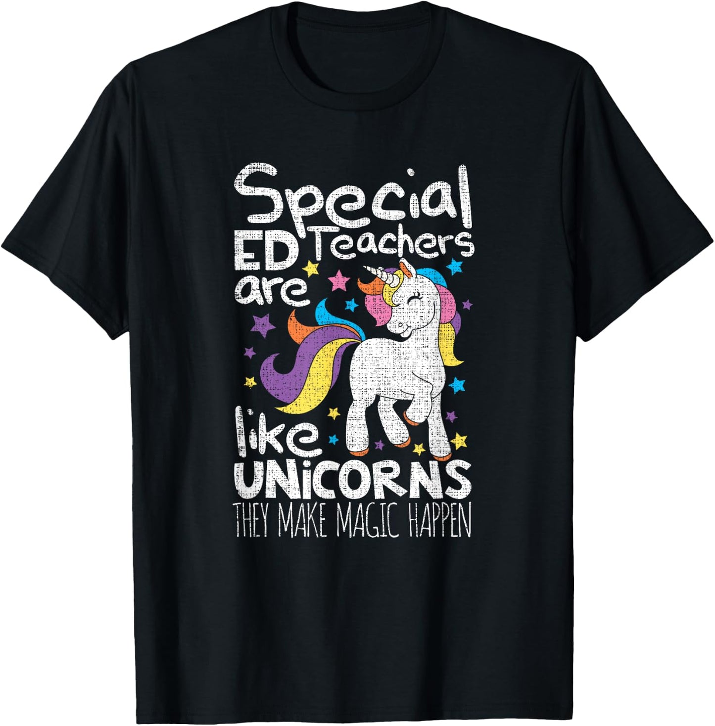 Special Ed teachers a like unicorns they make magic SPED Women T-Shirt - T-Shirt | Black
