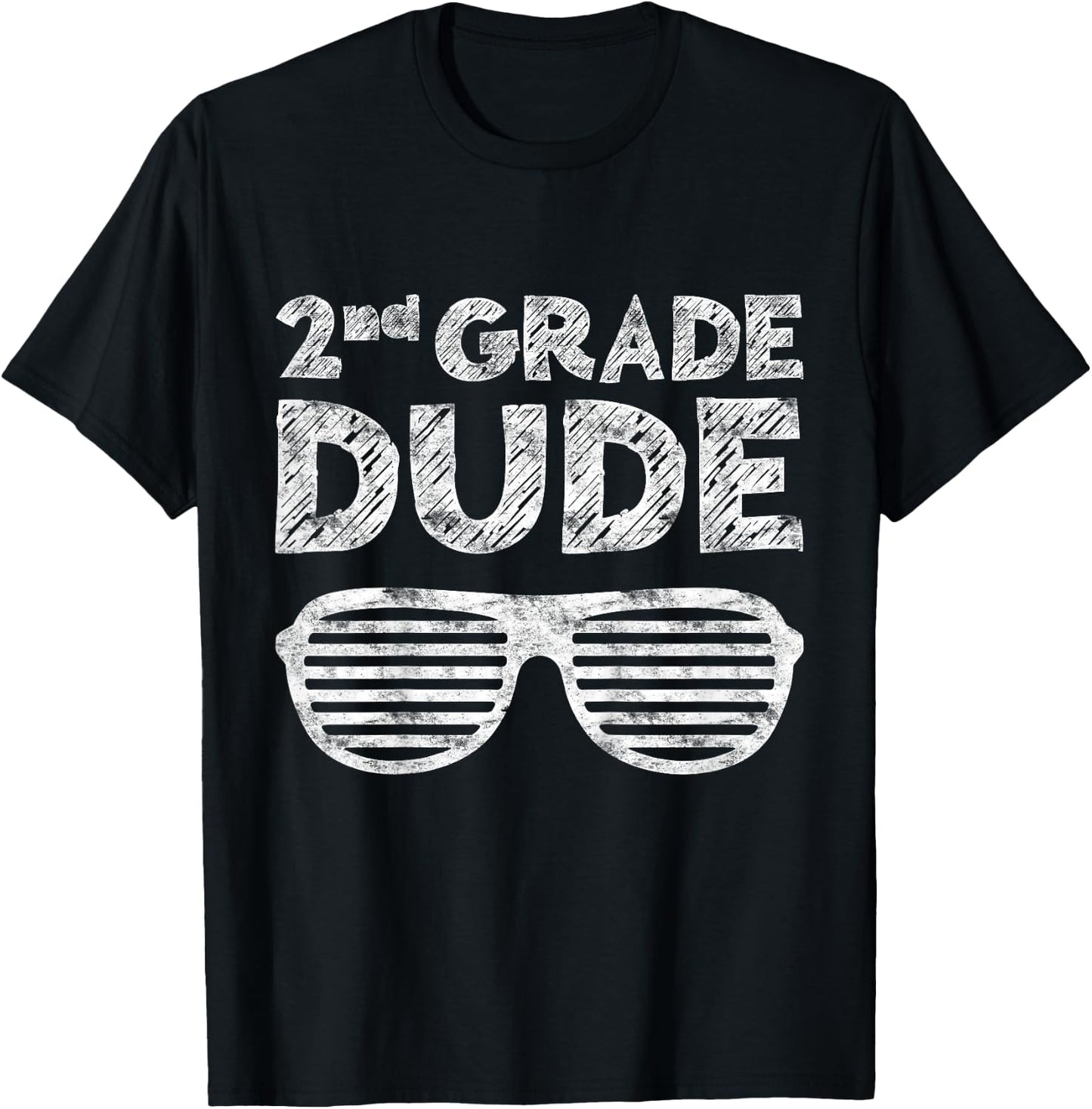 2nd Grade Dude Shirt Second Grade Boy Girl Back To School T-Shirt - T-Shirt | Black