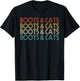 Boots and Cats Funny House & Techno DJ T-Shirt - T-Shirt | Black