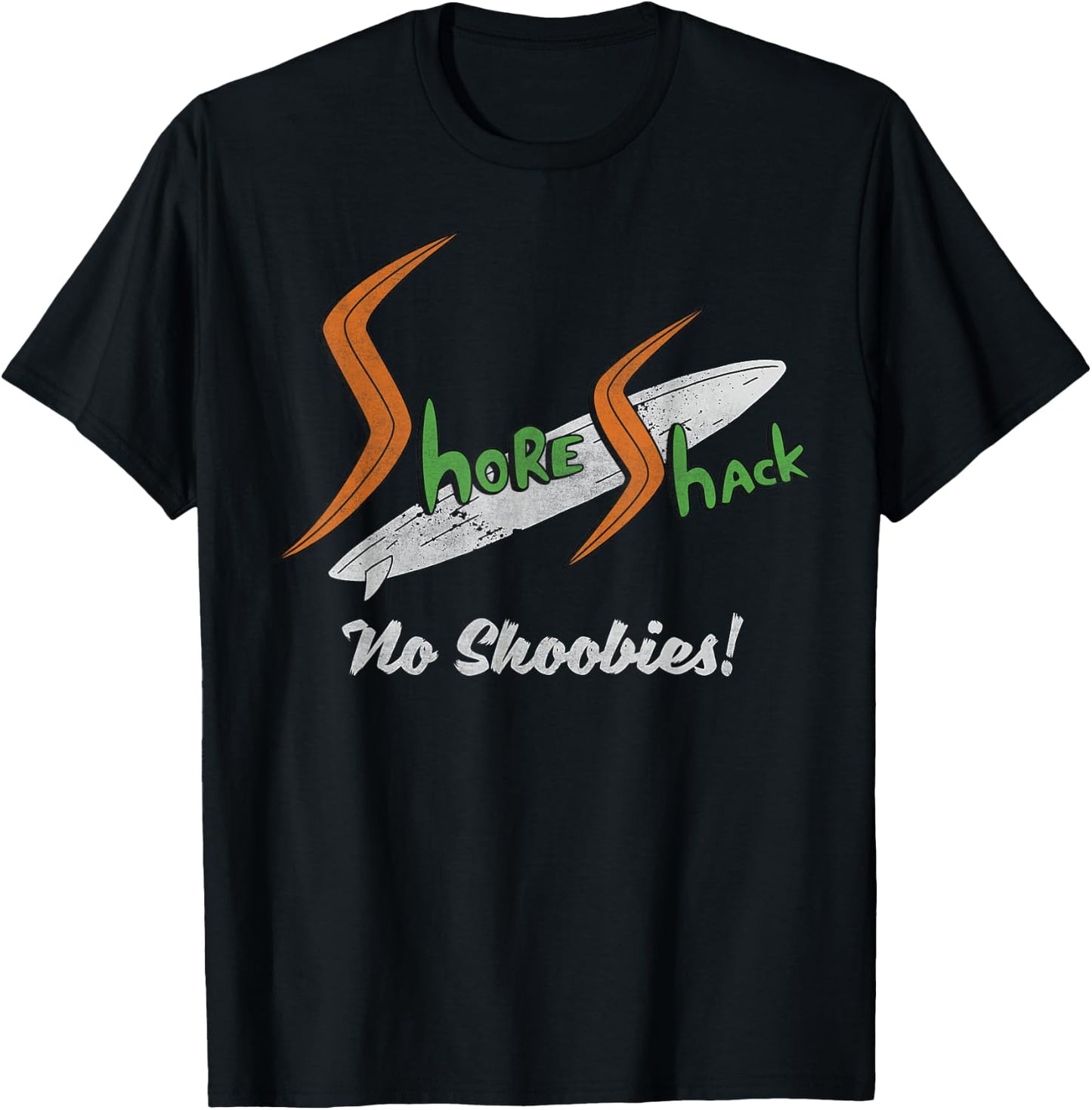 Nickelodeon Shore Shack, No Shoobies T-Shirt - T-Shirt | Black