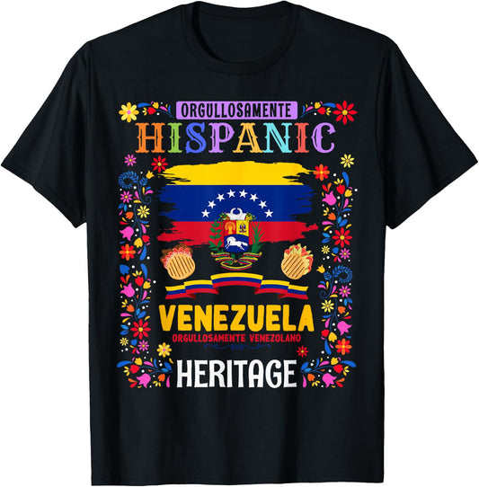 Latin Heritage Venezuelan Flag Outfit idea Kids Venezuela T-Shirt - T-Shirt | Black
