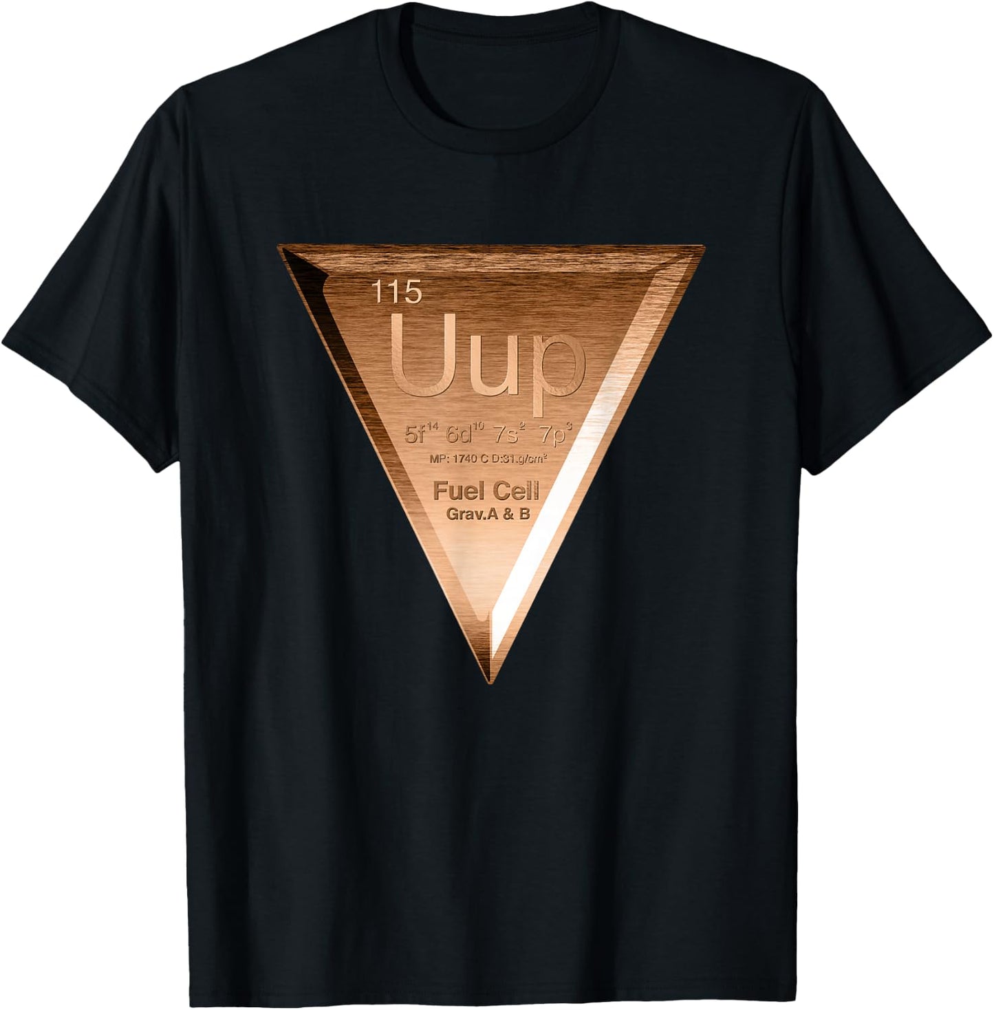 Ununpentium Element 115 Copper Fuel Cell Area 51 Alien UFO T-Shirt - T-Shirt | Black