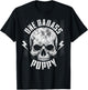 Fathers Day For Grandfather, Skull Flag One Badass Poppy T-Shirt - T-Shirt | Black