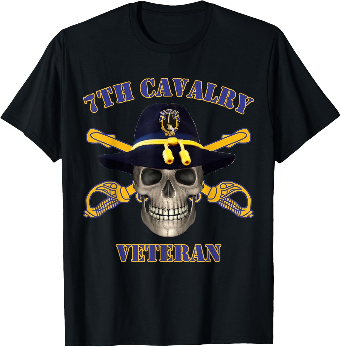7th Cavalry - for Army Vets of Seventh Cavalry T-Shirt - T-Shirt | Black