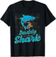 Autism Dad Shirt Autism Awareness Daddy Shark Autism Papa T-Shirt - T-Shirt | Black