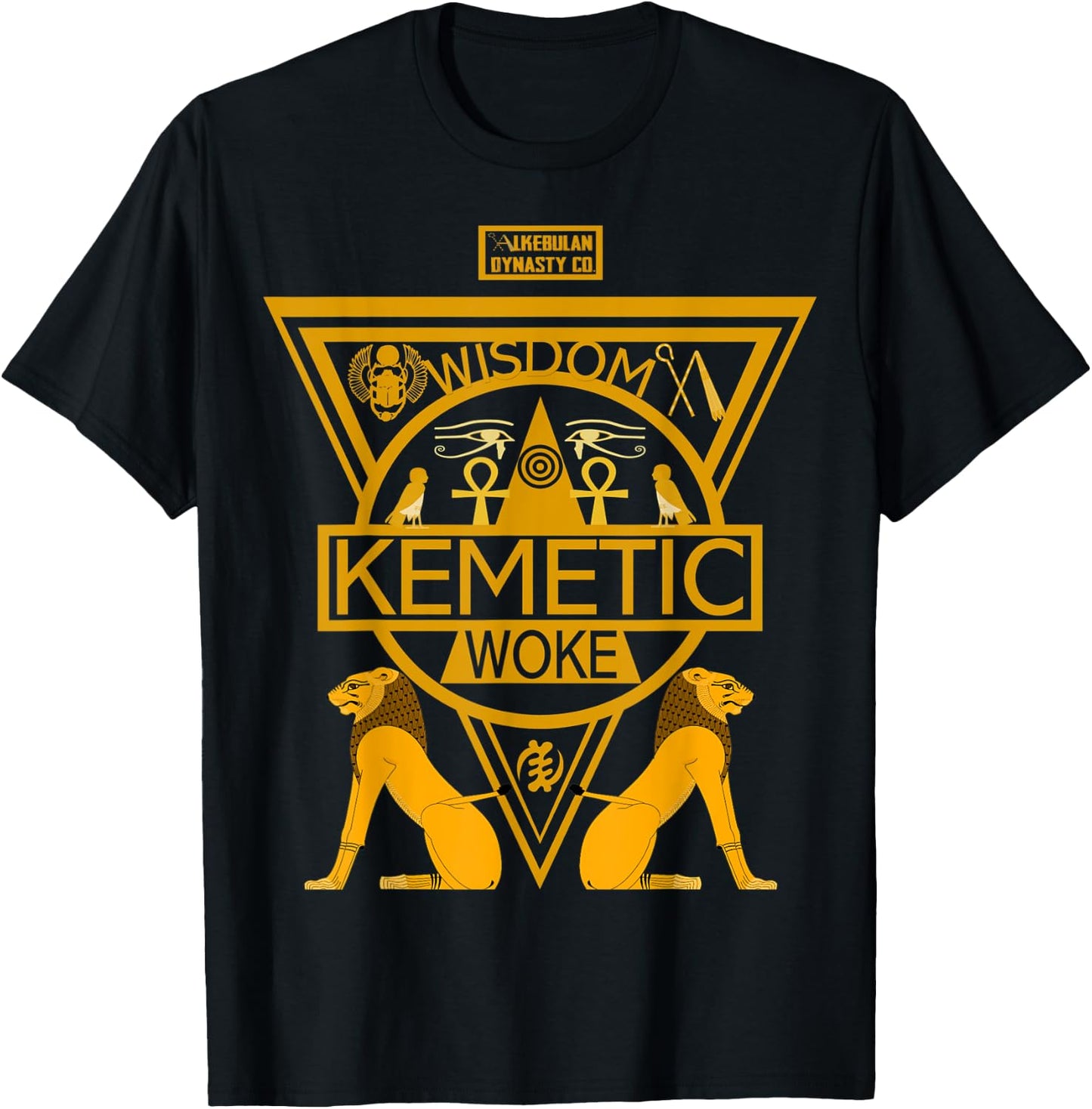 Kemetic Spirituality Ancient Egyptian Art T-Shirt - T-Shirt | Black