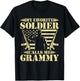 My Favorite Soldier Calls Me Grammy - Proud Military Grandma T-Shirt - T-Shirt | Black