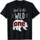 Dad of the Wild One Shirt Bear Lumberjack 1st Birthday T-Shirt - T-Shirt | Black