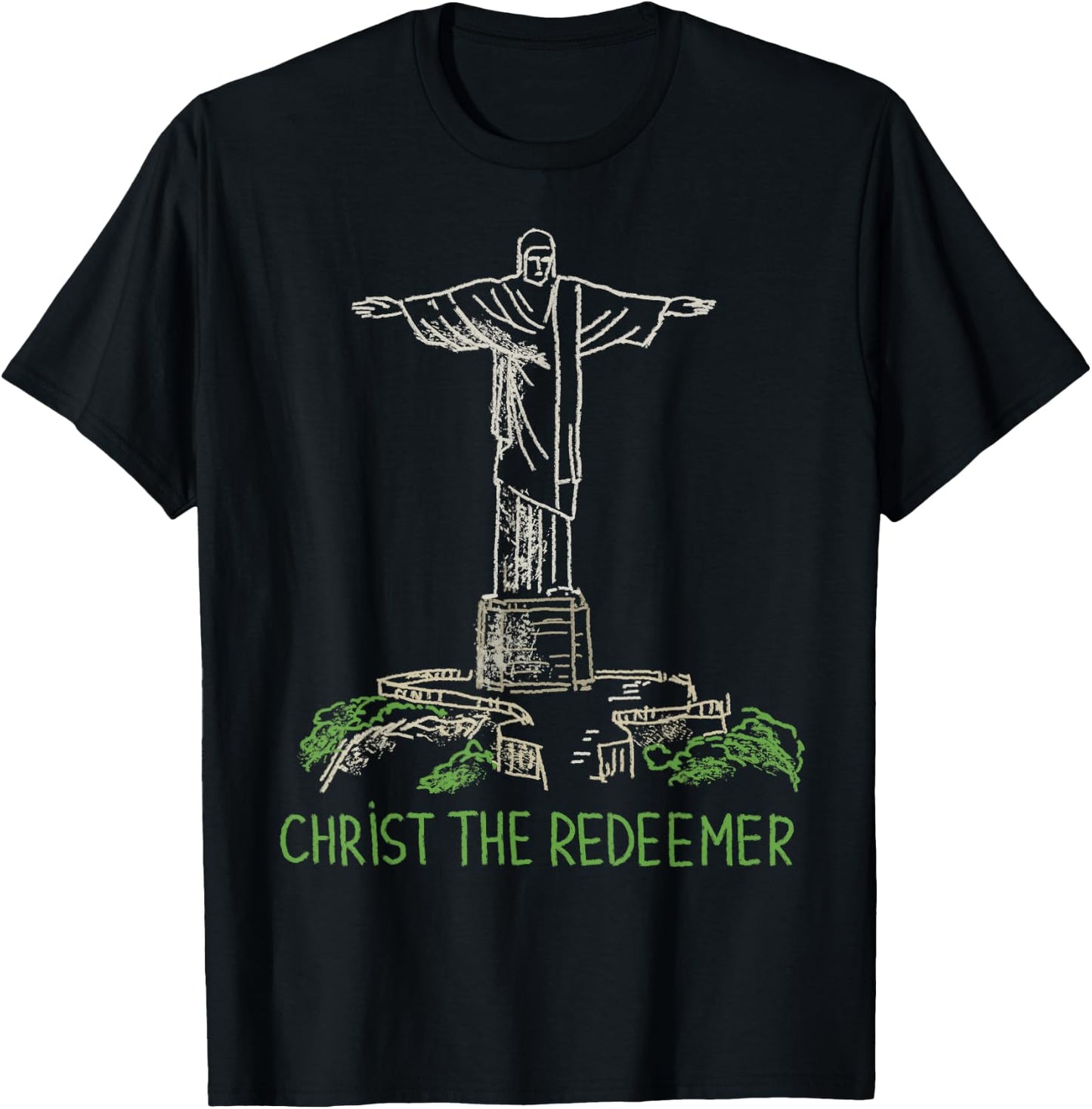 Christ the Redeemer T Shirt T-Shirt - T-Shirt | Black